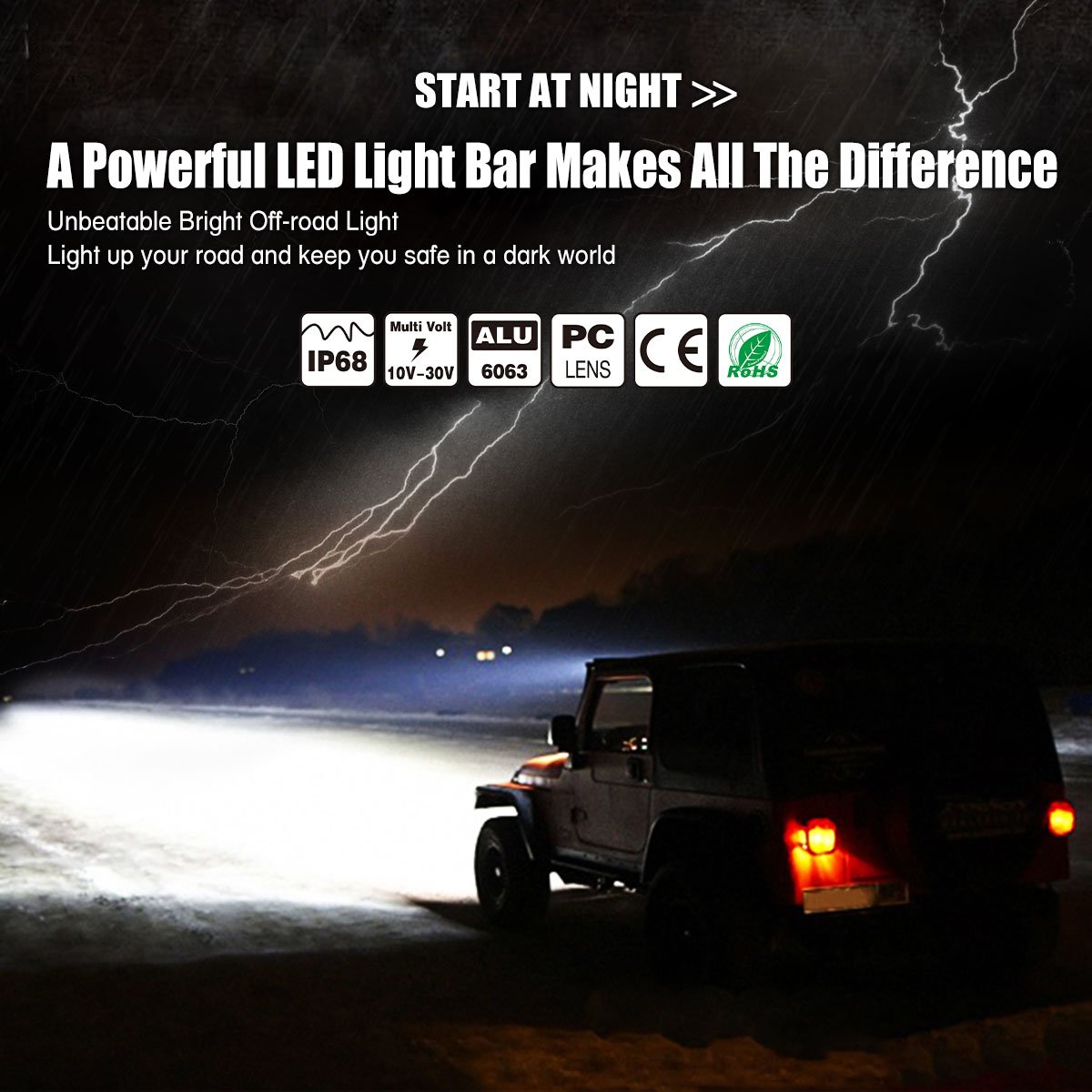 LED Light Bar, YITAMOTOR 270W, 22 Inch Light Bar Spot Light Tri-Row Light Bar Wiring Harness compatible for SUV ATV Truck Pickup Boat 4WD 4X4 Off road Light Fog Driving Light, 20,000lm 3 Year Warranty