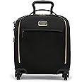 TUMI - Voyageur Leger 4 Wheel Carry-On Luggage - Lightweight and Spacious, Sleek Silhouette, Durable Women's Suitcase - 16" Compact Carry-On, Black with Gold Hardware