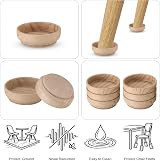 Zhujiehigh 8 Pcs Felt Floor Cups Pads 6 cm Non Slip Furniture Protectors view 3