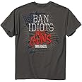 Buck Wear Men's Ban Idiots not Guns 'Merica T-Shirt