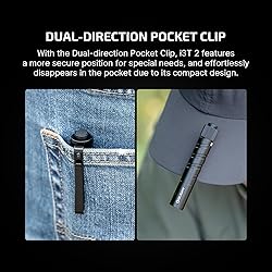 OLIGHT I3T 2 EOS Pocket EDC Flashlight, 200 Lumens