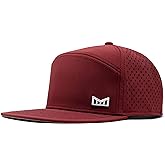 melin Trenches Icon Hydro, Performance Snapback Hat, Water-Resistant Flat Bill Caps for Men & Women, Golf, Running or Workout