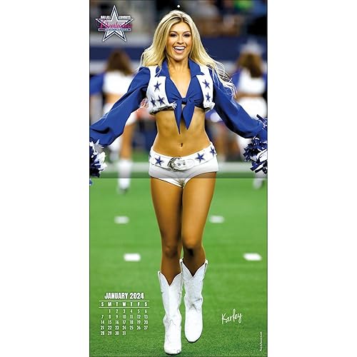 TURNER LICENSING Dallas Cowboys Cheerleaders Swim 2024 Mini Wall