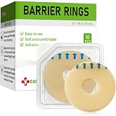 Carbou Ostomy Barrier Rings-Diameter: 1.96" (50mm),3.5mm Thickness,10 Pcs | Osomty Supplies, Compatible with All Bag Types and Brands (1.96" (Pack of 10))
