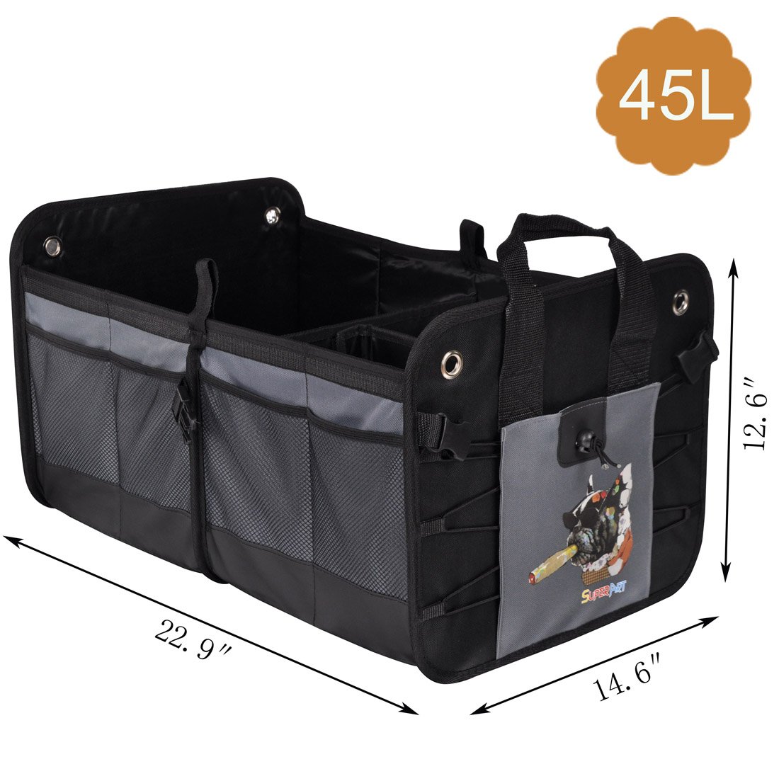 Car Trunk Organizer For SUV Truck Durable Collapsible Cargo Storage Non-Slip Fit any Vehicle