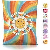 Metronic Poly Mailers 6x9" 100pc Colorful Rainbow, Self Seal Shipping Bags Envelopes for Clothes, Cute Smile Face Print Mailers Poly Bags Packaging Mailing Bags for Small Business Shipping Gifts