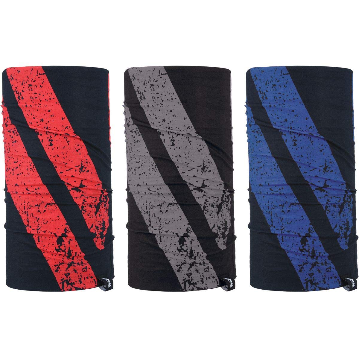 OXFORD Graphite Stripe Comfy 3-Pack. Head and Neck Wear Bike Scarf Base Layer. NW141, Black — image 1