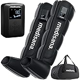 Medisana Leg Compression Massager for Circulation & Pain Relief, Cordless Air Compression Boots with Customizable Modes, Intensities, Timer, Professional Leg Massager for Athletes Christmas Gifts