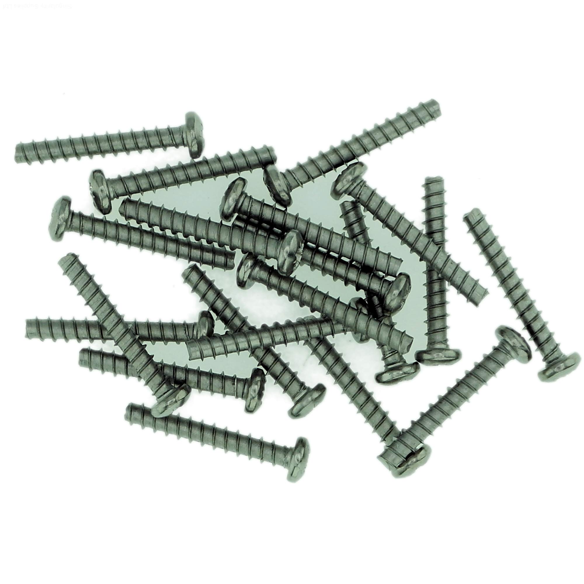 D3.5 (3.5mm x 10mm) Pozi Pan Screws for Plastic (Trilobular) - Stainless Steel (A2) (Pack of 20)