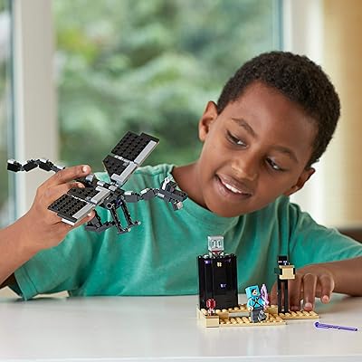 Buy Lego Minecraft The End Battle Ender Dragon Building Kit Includes Dragon Slayer And Enderman Toy Figures For Dragon Fighting Adventures 222 Pieces Online In Hong Kong B07gz51qrc