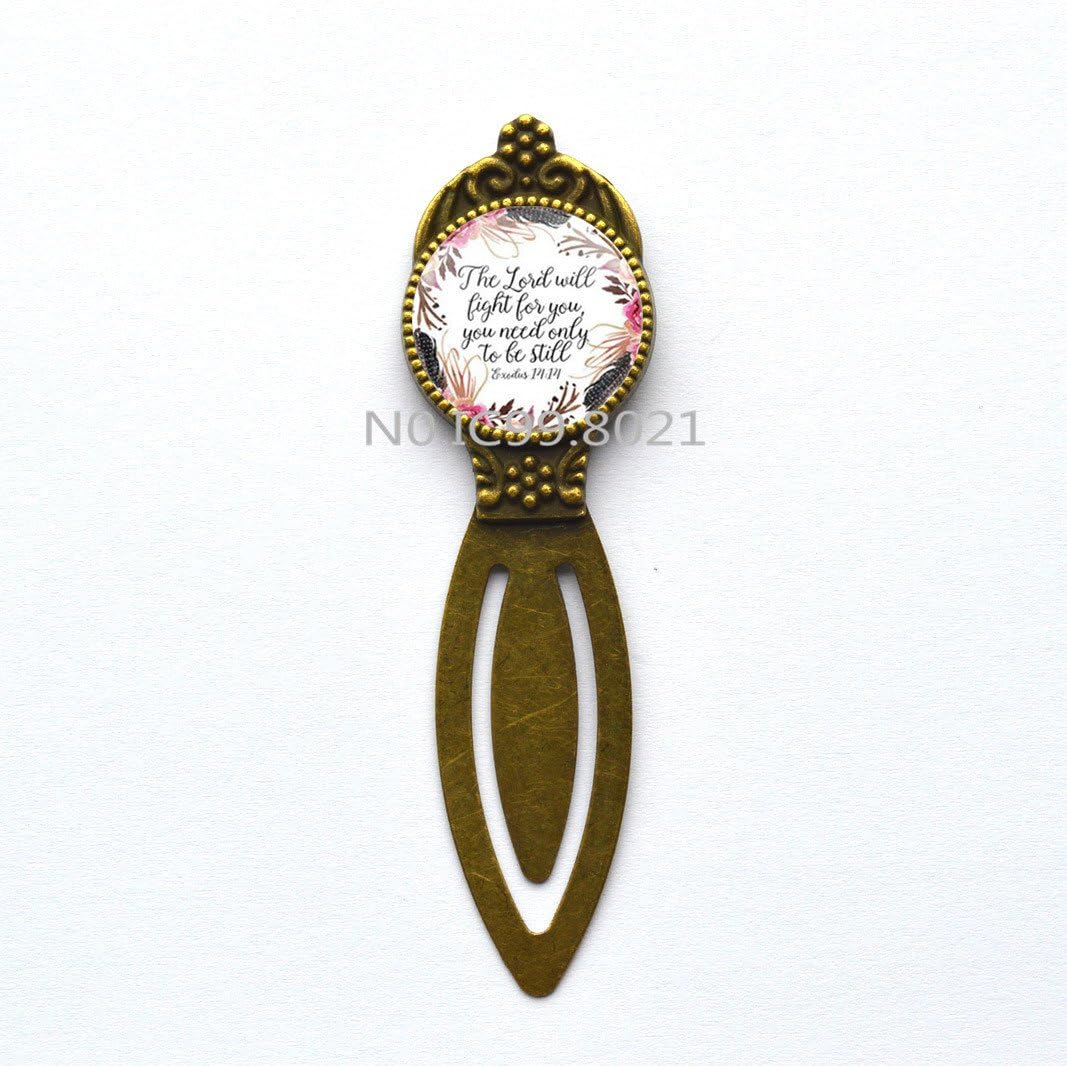 The Lord will fight for you jephne Bible Verse still need only be Bookmark cabochon Jewelry Charm Inspired Exodus 14 14 Bookmark,Scripture Bookmark Christian Bookmark.XT132 (b)