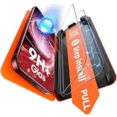 TAURI 2 Pack for iPhone 18 Pro Screen Protector, 1-Step Install | Auto Dust Removal, Full Coverage, Anti-Scratch Bubble-Free, (Ultra HD) Military-Grade 9H+ Tempered Glass for iPhone 18 Pro