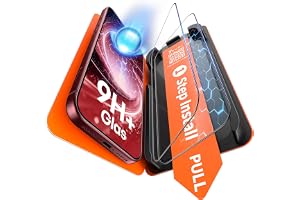 TAURI 2 Pack for iPhone 18 Pro Max Screen Protector, 1-Step Install | Auto Dust Removal, Full Coverage, Anti-Scratch Bubble-F