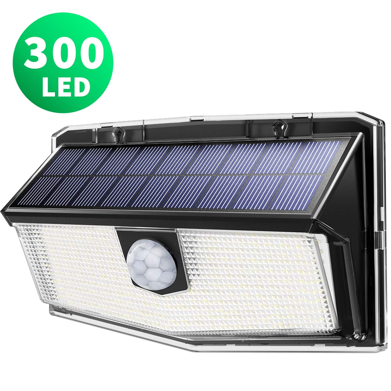 3 Intelligent Lighting Mode Easy To Install Litom Solar Motion Sensor Security Lights With 270 Wide Angle 300 Led Solar Lights Outdoor Waterproof Durable Solar Powered Lights Wall Lights Outdoor Lighting Garden