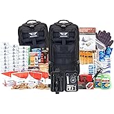 Stealth Angel Survival - 72 Hour Family Emergency Kit - 1-5 Person Survival Bag for Earthquakes, Hurricanes, and Other Natura