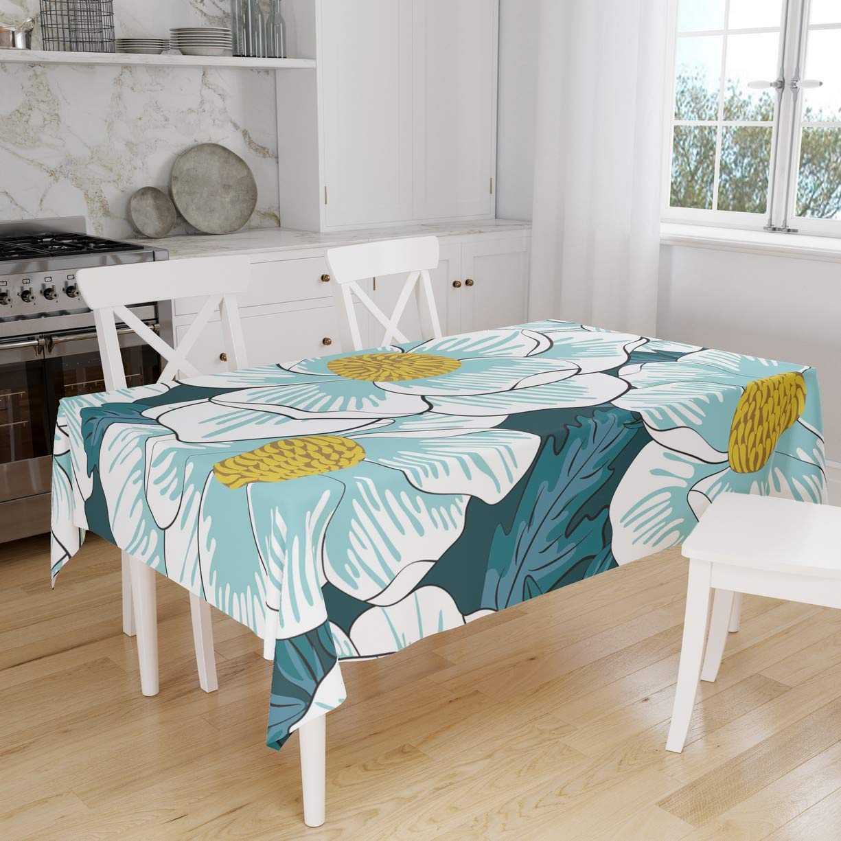 Bonamaison Kitchen Decoration, Tablecloth, 140cm x 160cm - Designed and Manufactured in Turkey