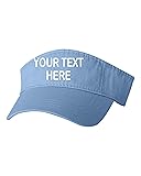 Go All Out One Size Baby Blue Visor Customized Add