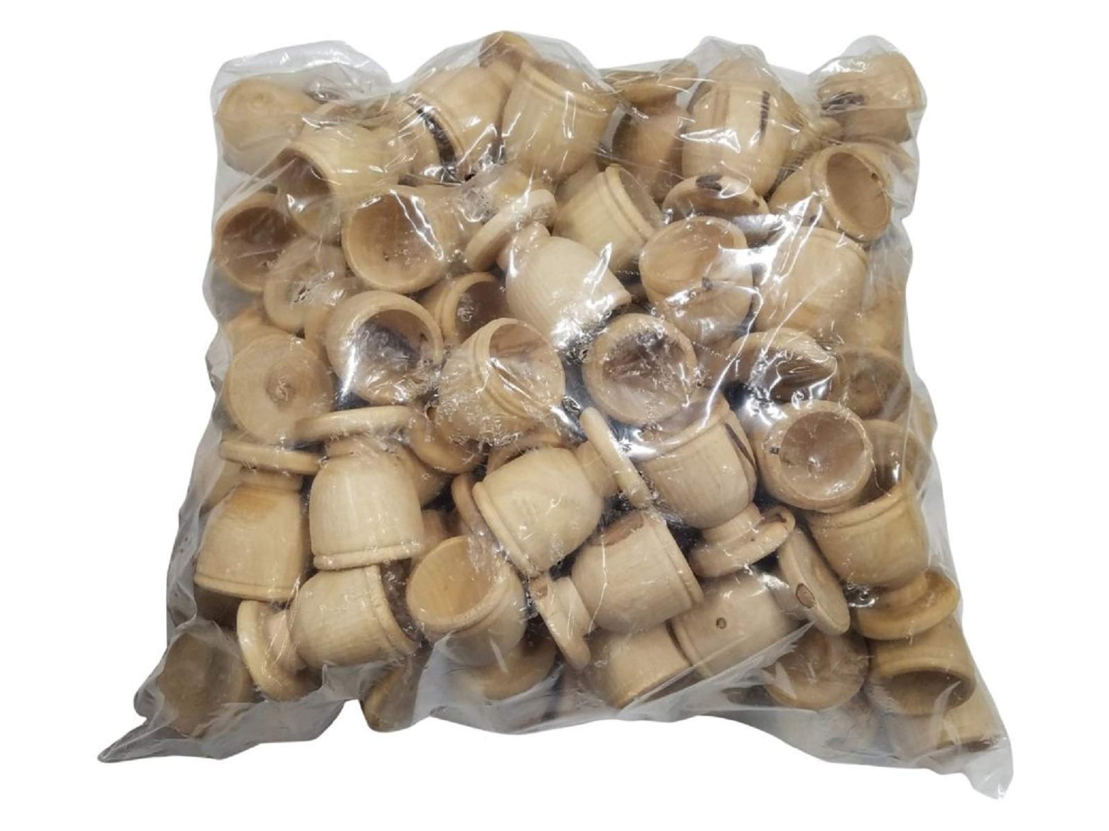 Olive Wood Communion Cups - 100 Pieces From Bethlehem Holy Land