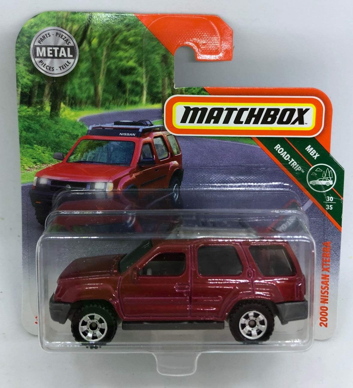Matchbox Cars 2000 Nissan Xterra Metallic Red 111/125 (Short Card)