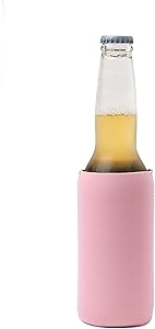 Snertz 6 Slim Pink (Blush) Blank Can Sleeves DIY Customizable Insulated Neoprene Skinny Beer Can, or Bottled Beverage Coolers