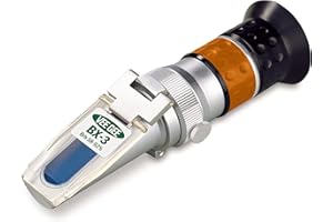 VEEGEE Vee Gee Scientific BX-3 Handheld Refractometer, with Brix Scale, 58-92%, +/-0.2% Accuracy, 0.20% Resolution