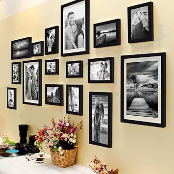 Painting Mantra Art Street Set Of 16 Individual Photo Frame,(3 Units Of 8X10, 4 Units Of 6X8, 4 Units Of 5X7, 3 Units Of 4X6, 2 Units Of 6X10)