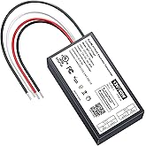 12V Dimmable LED Driver, 60W Triac ELV/MLV LED Transformer Compatible with Lutron&Leviton Switches, Dimmable Power Supply 60W