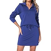 Casly Lamiit Women's 2 Piece Skirt Sets Athletic Tennis Skorts Tracksuit Half Zip Long Sleeve Sweatshirt Casual Outfits