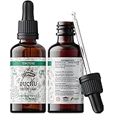 Buchu Tincture, Organic Buchu Extract (Agathosma Betulina) Dried Leaf Health Supplement, Non-GMO in Cold-Pressed Organic Vegetable Glycerin 2 oz, 670 mg