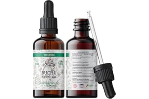 FLORIDA HERBS Buchu Tincture, Organic Buchu Extract (Agathosma Betulina) Dried Leaf Health Supplement, Non-GMO in Cold-Pressed Organic Vegetable Glycerin 2 oz, 670 mg