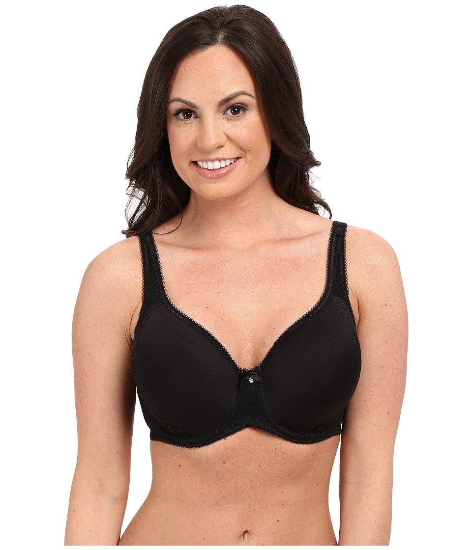 Wacoal Women’s Retro Chic Full Figure Contour Underwire Bra, Black, 42DD