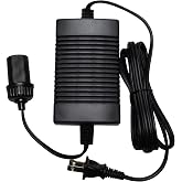 Koolatron 110V AC to 12V DC Power Adapter with Circuit Breaker, AC to DC Power Converter, 12V 5A Power Supply, Black, 6 Ft Cord for Portable Devices, Compressor, Cooler, Car Fridge, and More