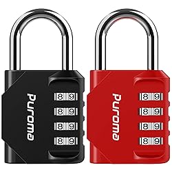 Puroma 2 Pack Combination Lock for Locker 4 Digit