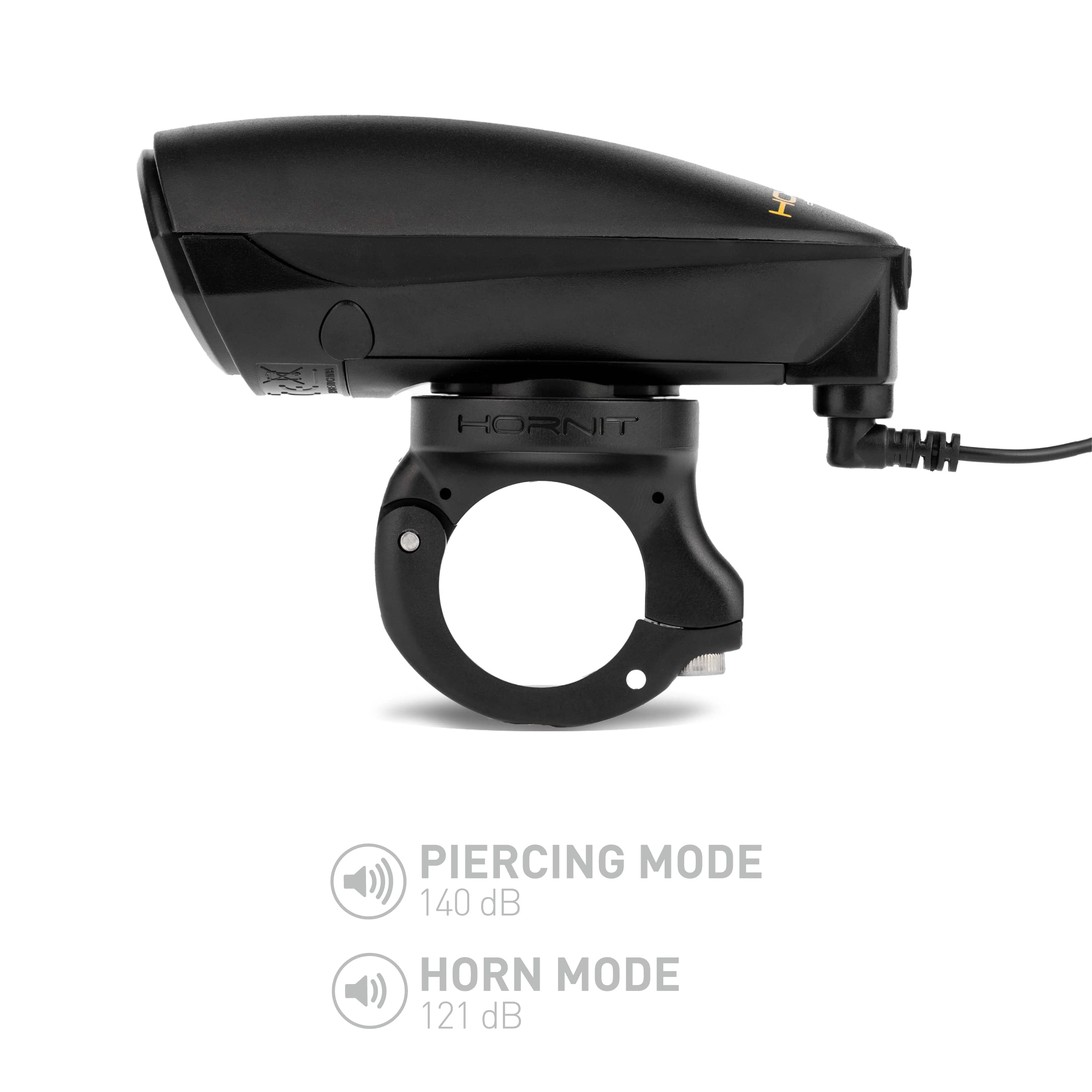 Hornit dB140 Bike Horn, Upgraded V3 Model, World's Loudest Bicycle Horn for Increased Rider Safety, Remote Trigger and Upgraded Mounting System Included