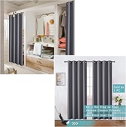XTMYI Closet Curtain for Open Closet Without