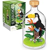 OLTLYUNH Creative Toucan Toy Building Set,Adult Mini Animal Friend Set,Party Favors Gift for Friend,Animal Lover Office Home Decor Birds Building Block Kit,New Year Easter Birthday Gift for Family