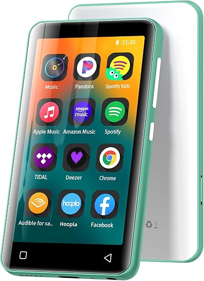innioasis MP3 Player 4.0 inch Touch Screen Bluetooth 4.2 WiFi 80GB Green