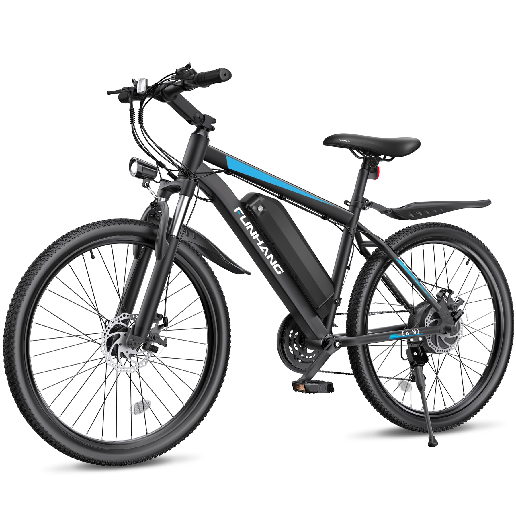 Funhang Electric Bike for Adults, 26'' 1000W Peak