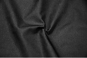 SEDONA DESIGNZ, INC. 60" Wide Premium Cotton Blend Broadcloth Fabric by The Yard (Black)