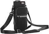 Nuovoware Water Bottle Carrier Bag 1800ml Neoprene Sling with 2 Pockets Lily