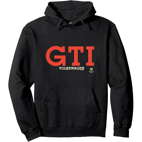 Amazon.com: Volkswagen Golf MK1 GT1 White Text Pullover Hoodie