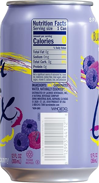 LA CROIX SPARKLING WATER, BLACK RAZZBERRY, 12 FL OZ (PACK OF 12)