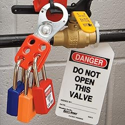 Master Lock Red Lockout Tagout Safety Padlock with