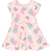 Peppa Pig Girls French Terry Skater Dress Toddler to Little Kid