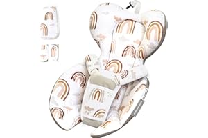 MAMATEPE Infant Insert Compatible with 4moms RockaRoo and MamaRoo Multi-Motion Baby Swing for Newborn,Soft & Cool Mesh Fabric, Reversible Design,Newborn Insert With Head And Body Support,Machine Washable