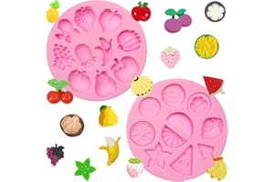 Fruit Silicone Cake Decoration Molds, Watermelon Lemon Fondant Mold, Strawberry Peach Banana Chocolate Mold, Grapes Pineapple