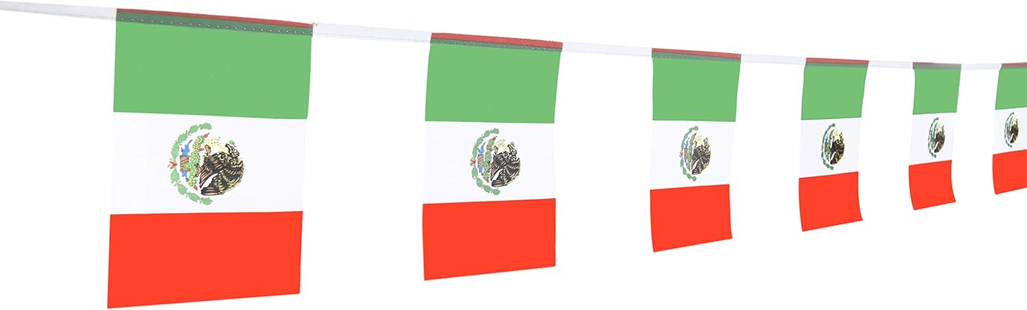 Amazon Com Lovevc 100 Feet Small Mini Mexico Mexican Flags