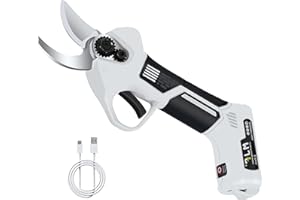 MJF Electric Pruning Shears, Powered by built-in 4000mAh Battery with Type C Charging Port, Super Lightweight, 40mm (1.6inch) Cutting Diameter, Cordless Electric Pruning