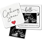 BGFMVS Pregnancy Announcement, Ultrasound Picture Frame Wooden Surprise Box, Baby Announcement Ultrasound Frame Gifts - Pregnancy Reveal to Grandparents Husband, Friends, Auntie, Uncle