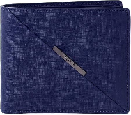 Amazon 名入れ可 アニエスベー ボヤージュ Agnes B Voyage レザー ウォレット 本革 二つ折り 財布 小銭入れあり Fh10 07 ショップバッグ付 名入れなし ネイビー Agnes B アニエスベー 財布